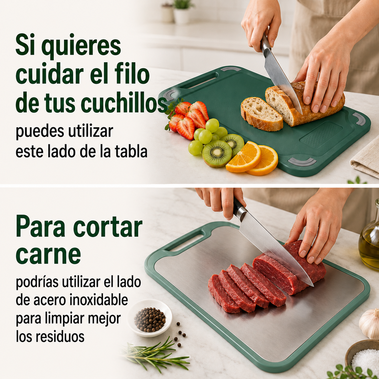 Tabla para Cortar de Acero Inoxidable